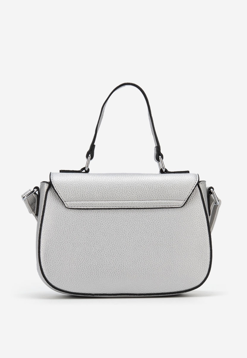 Чанта за през рамо Brenna сребриста