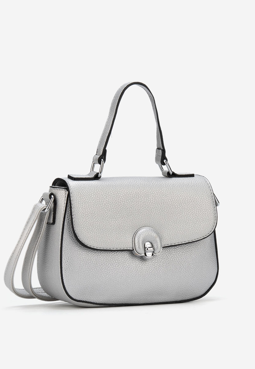 Чанта за през рамо Brenna сребриста