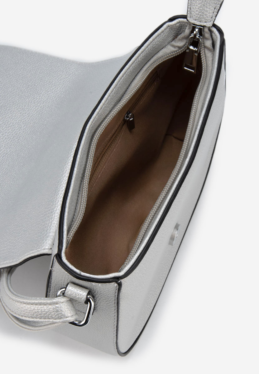 чанта за рамо Triumpha V2 сребриста