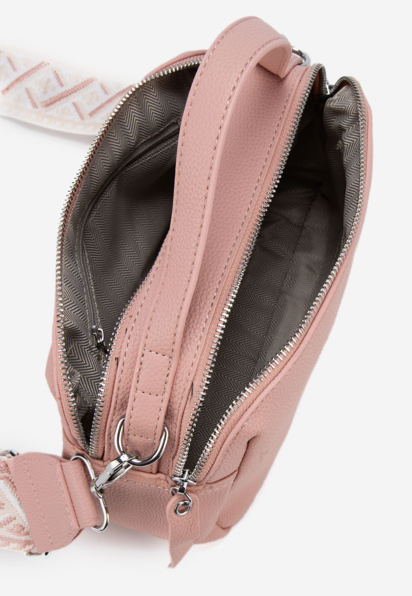 Чанта за през рамо Ryanna розова