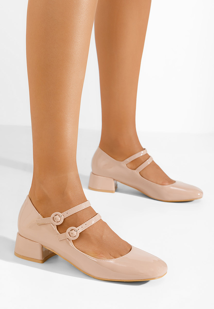 Oбувки на нисък ток Jimena бежов