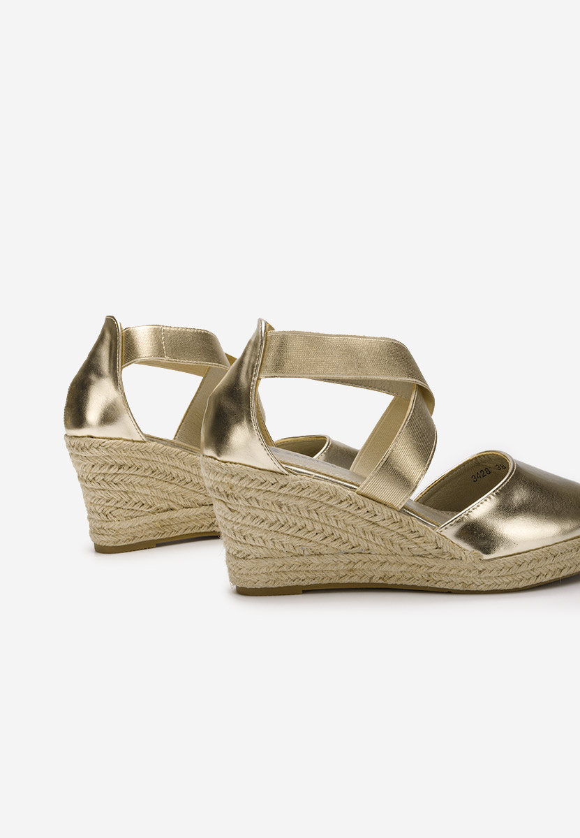 Сандали на платформа Rosaria златен
