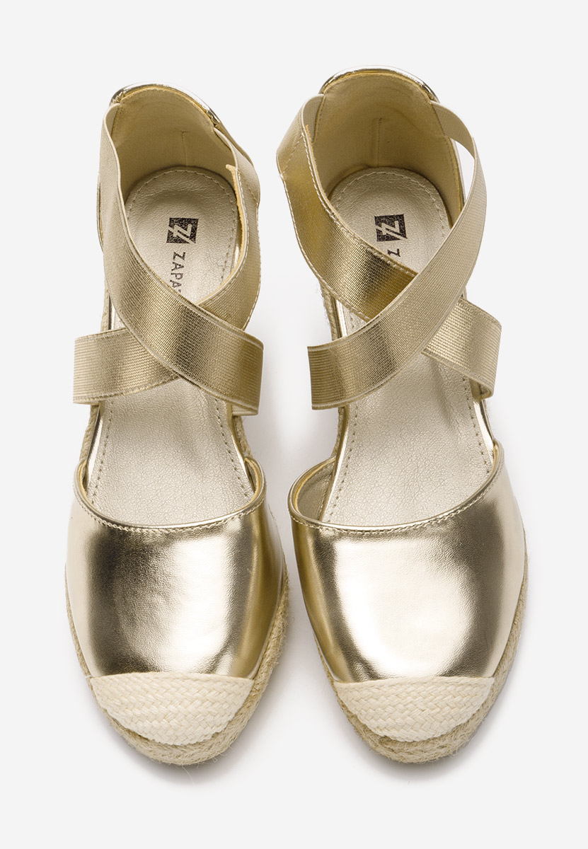 Сандали на платформа Rosaria златен
