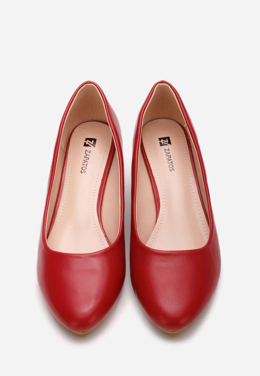 Обувки на платформа Cutiara червен