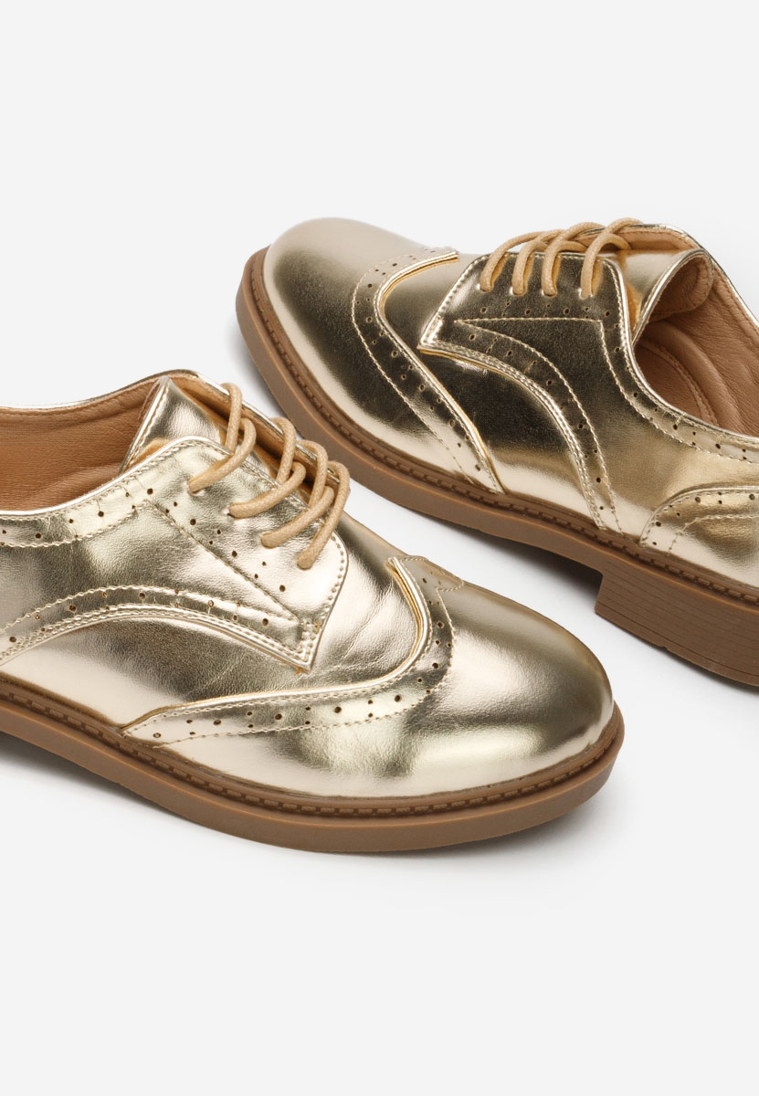 Дамски обувки brogue Cametia златен