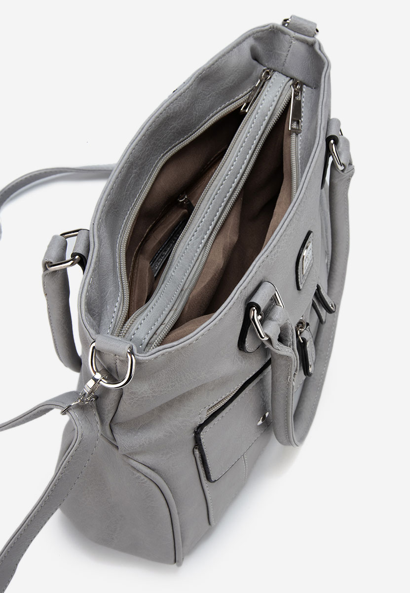 Ръчна чанта Yuka сива