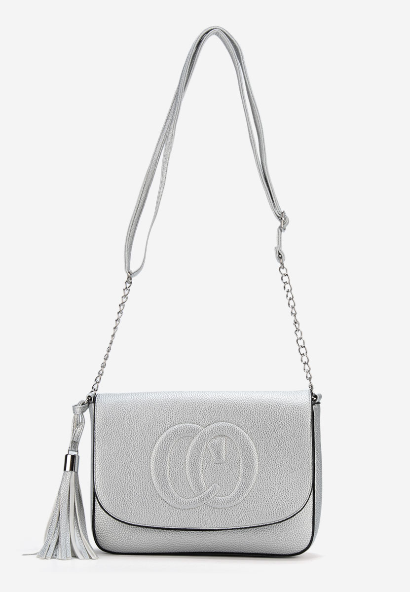 чанта за рамо Anyssa сребриста