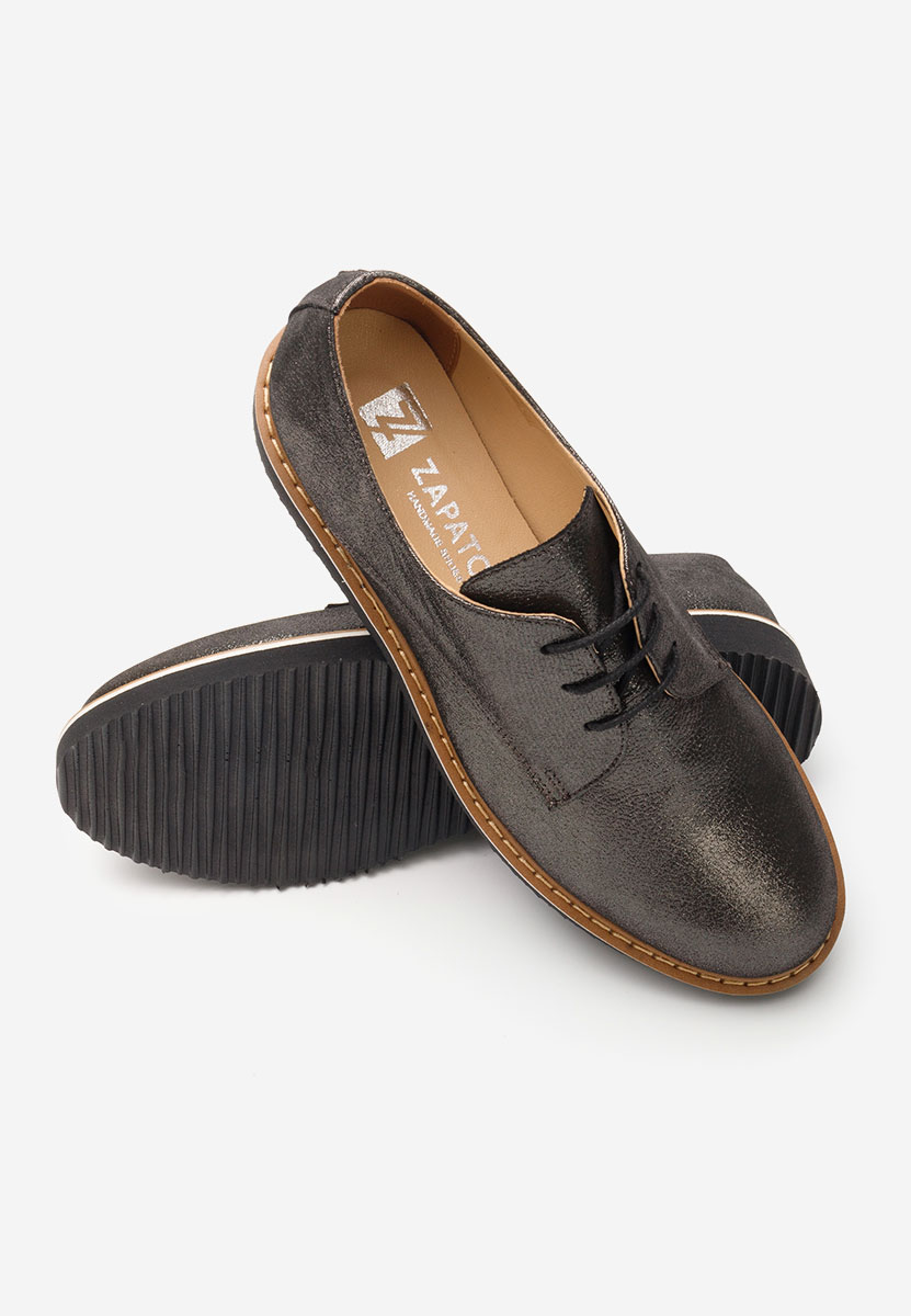 Ежедневни обувки естествена кожа Casilas сив