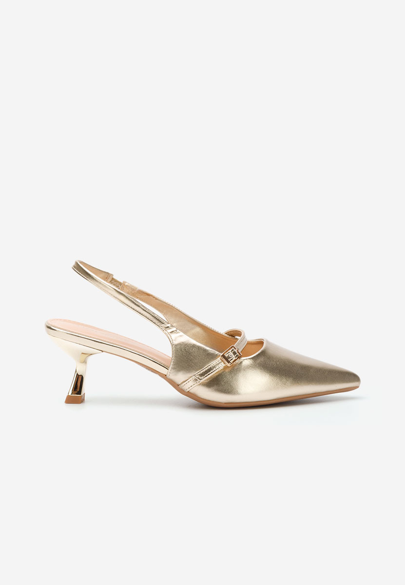 Обувки на ток Leonora златен