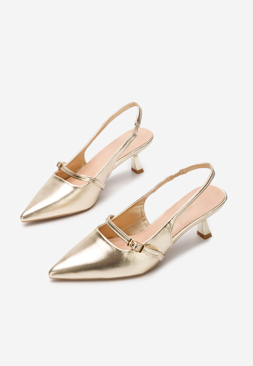 Обувки на ток Leonora златен