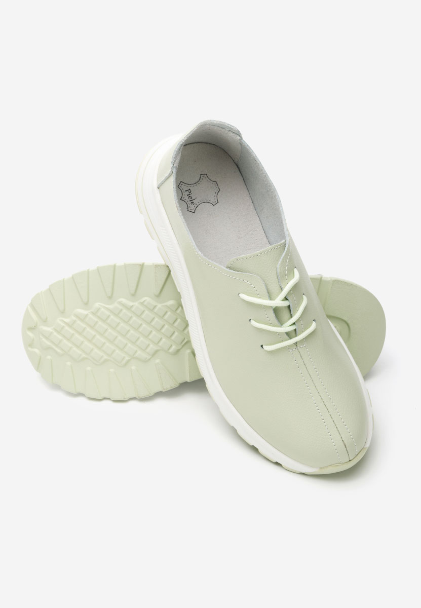 Кожени обувки Cici зелен
