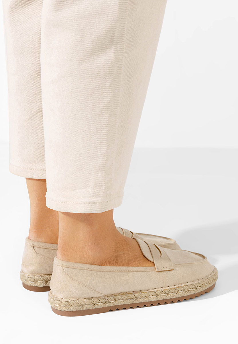 Дамски мокасини Elanore бежов