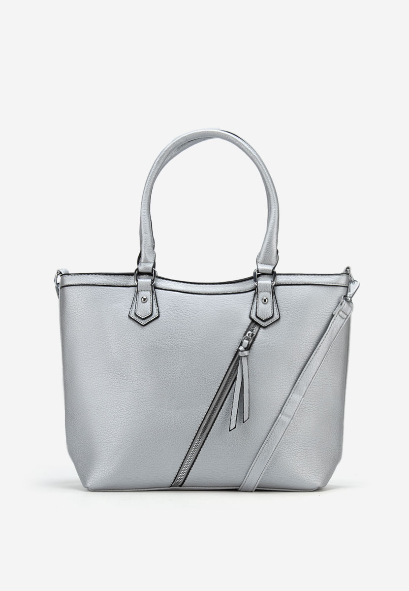 Дамски офис чанта Adepa V2 сребриста