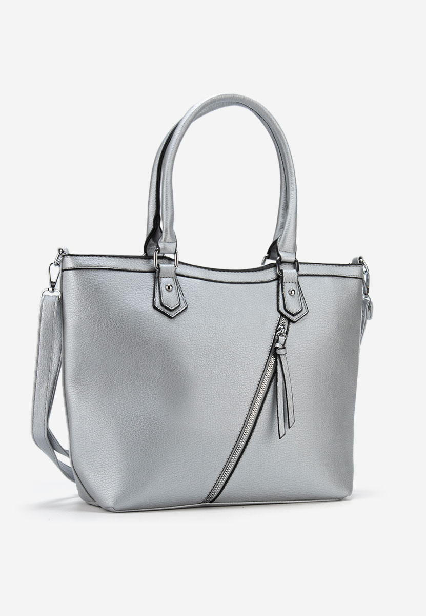 Дамски офис чанта Adepa V2 сребриста