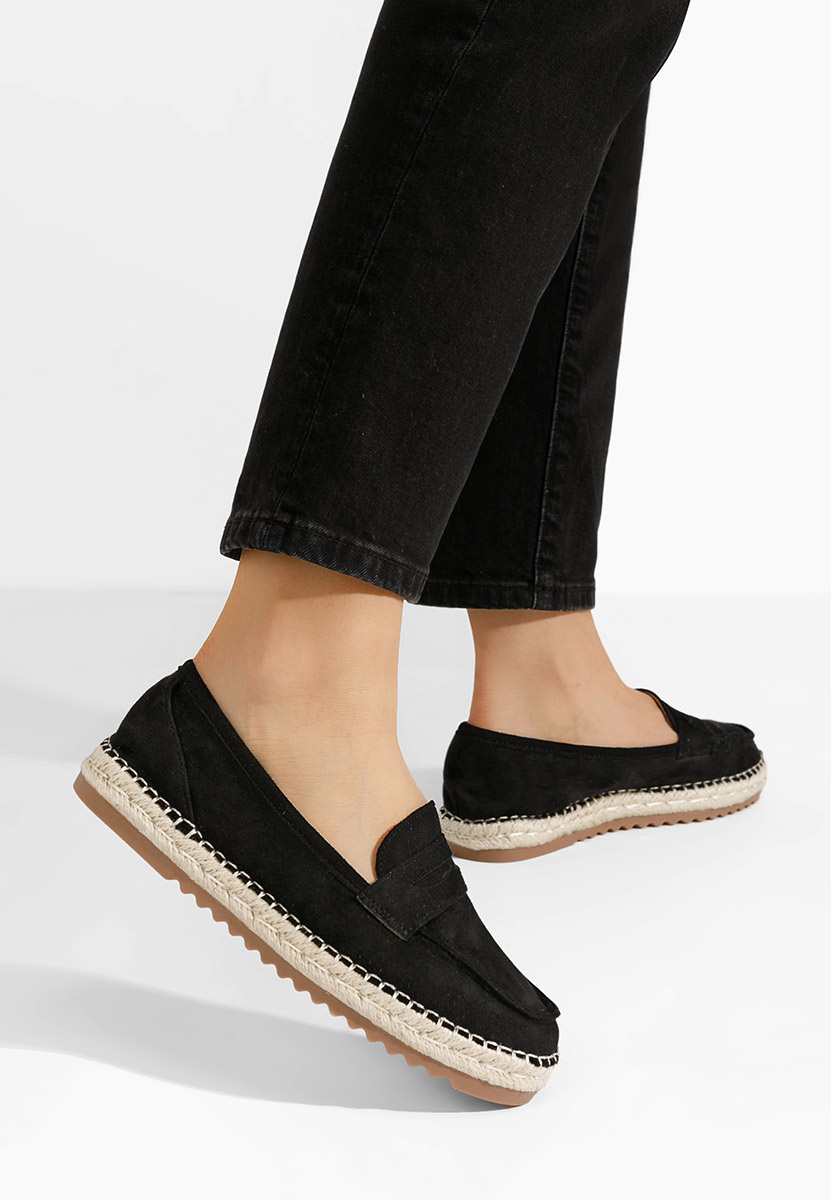 Дамски мокасини Elanore черни