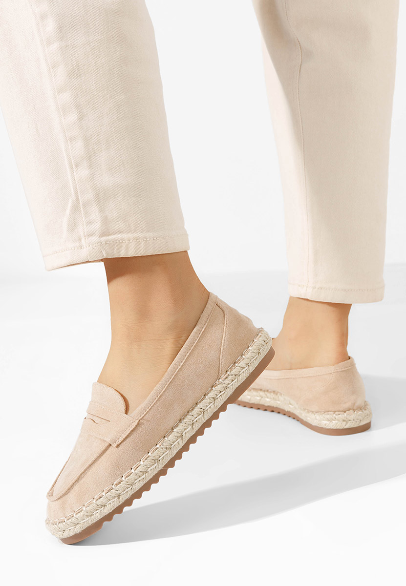 Дамски мокасини Elanore телесен цвят