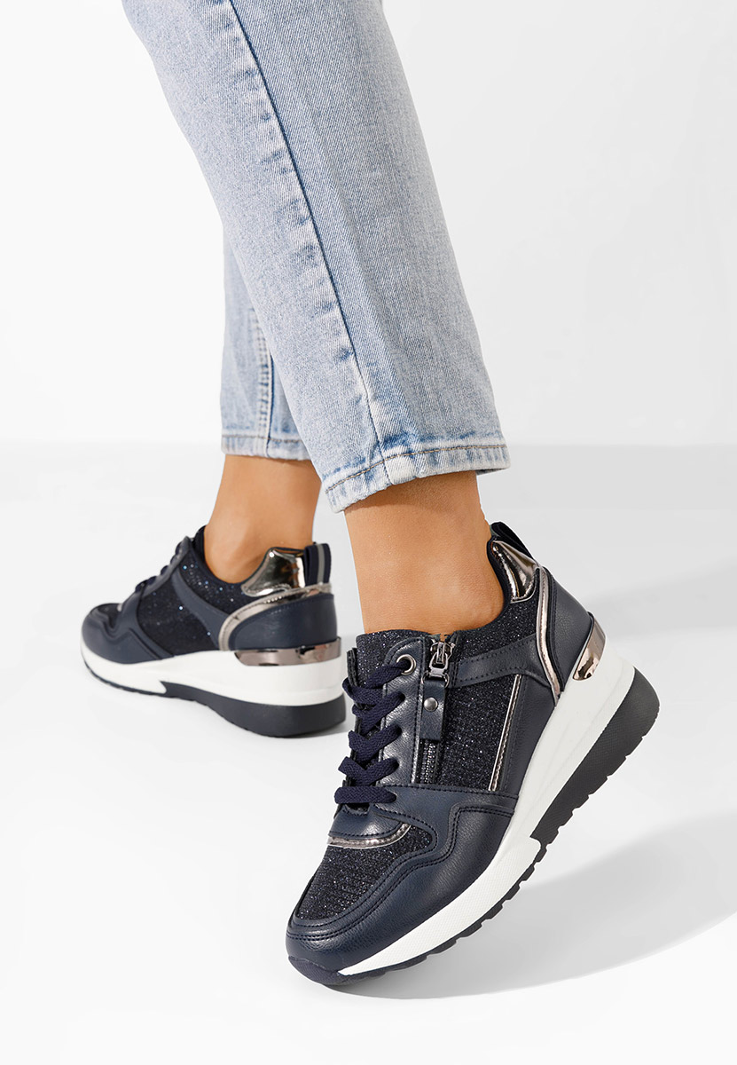 Cникърси на платформа Rafina V2 военно син