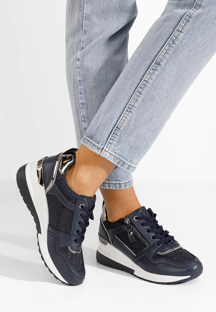 Cникърси на платформа Rafina V2 военно син