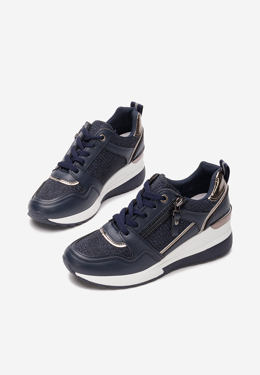 Cникърси на платформа Rafina V2 военно син