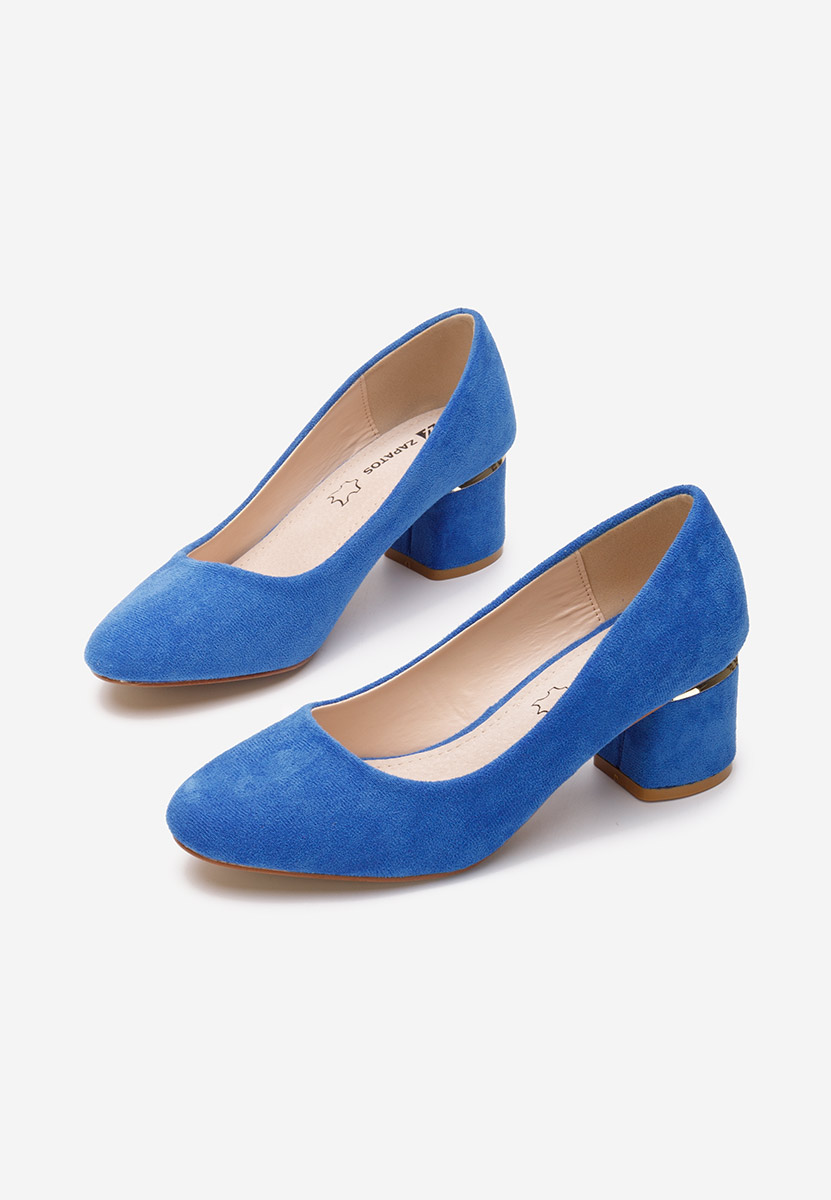 Oбувки с дебел ток Cabrilia син