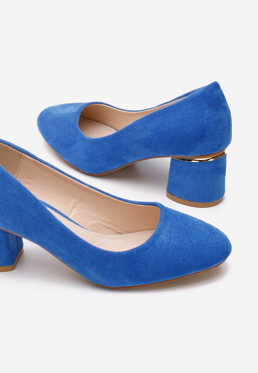 Oбувки с дебел ток Cabrilia син