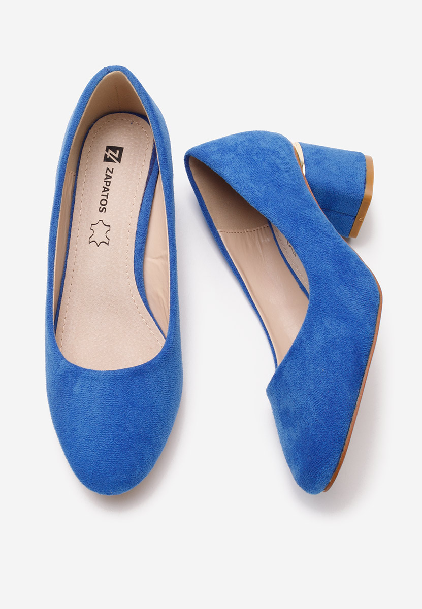 Oбувки с дебел ток Cabrilia син