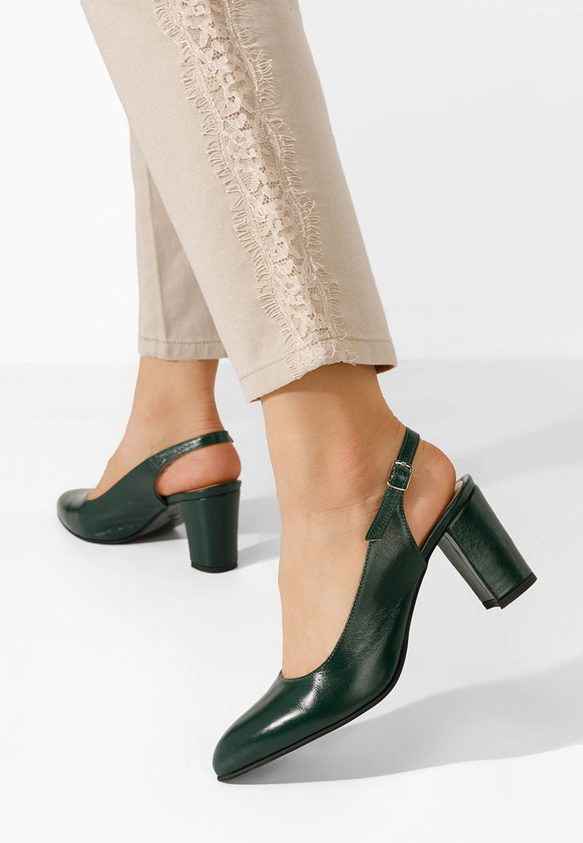 Обувки на ток Corusa зелен