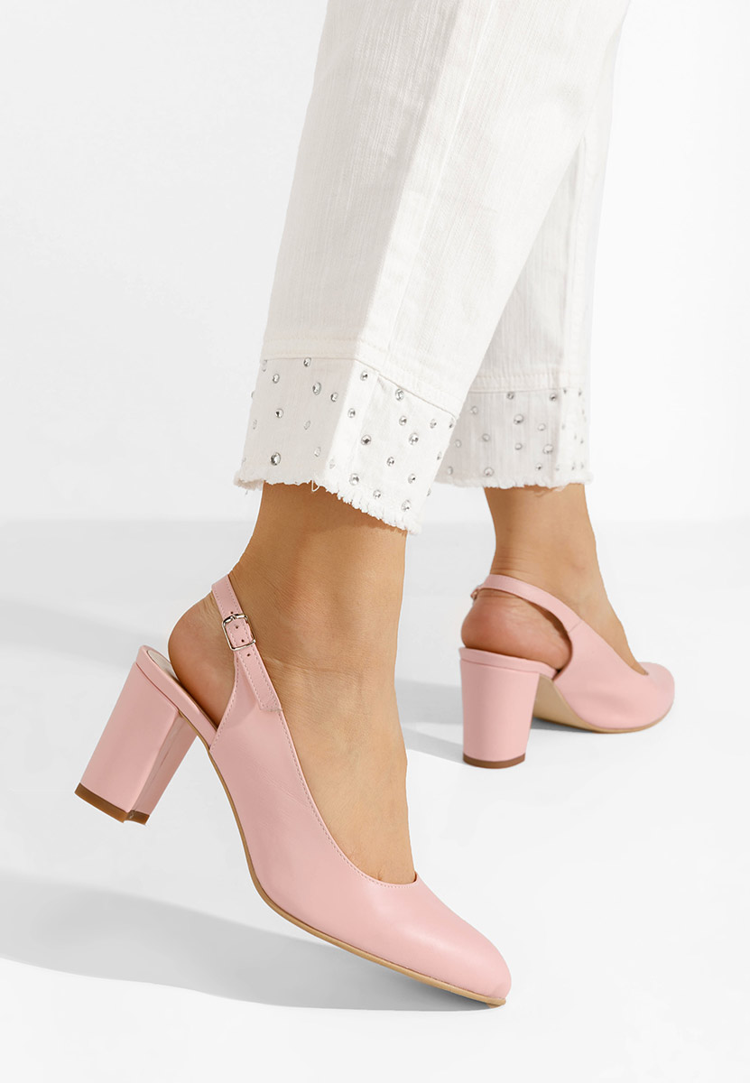 Обувки на ток Corusa розов