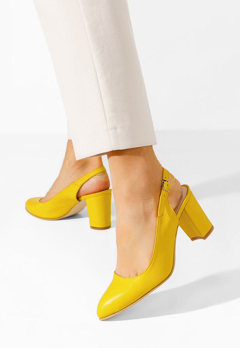 Обувки на ток Corusa жълт