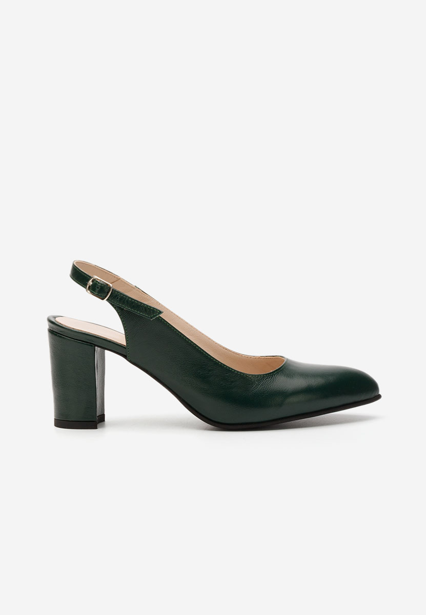 Обувки на ток Corusa зелен