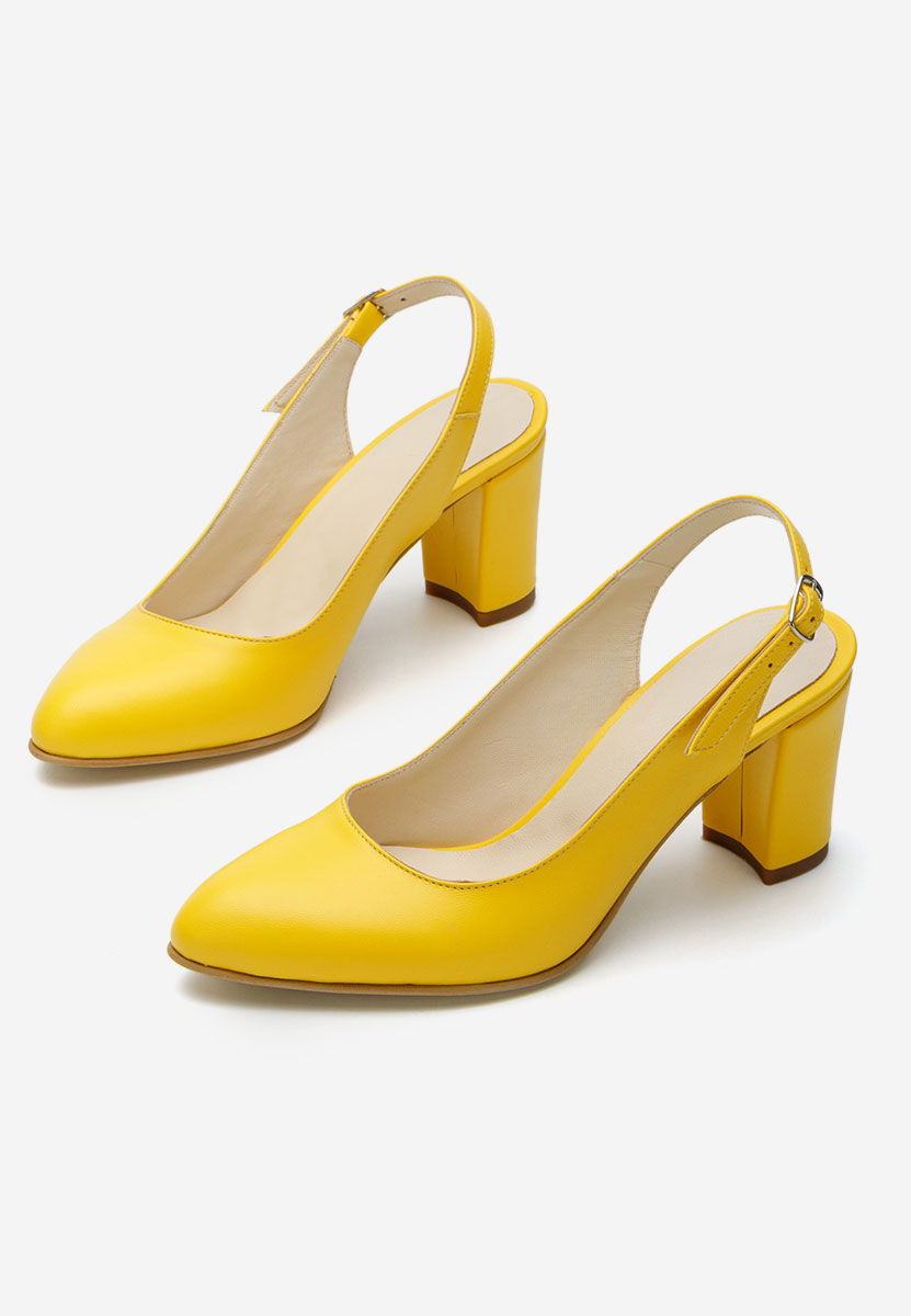 Обувки на ток Corusa жълт