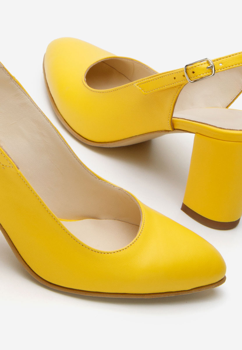 Обувки на ток Corusa жълт