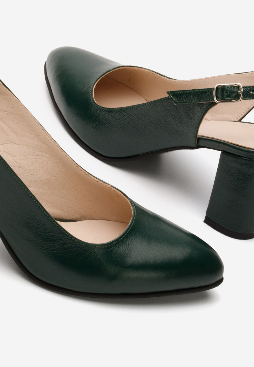 Обувки на ток Corusa зелен