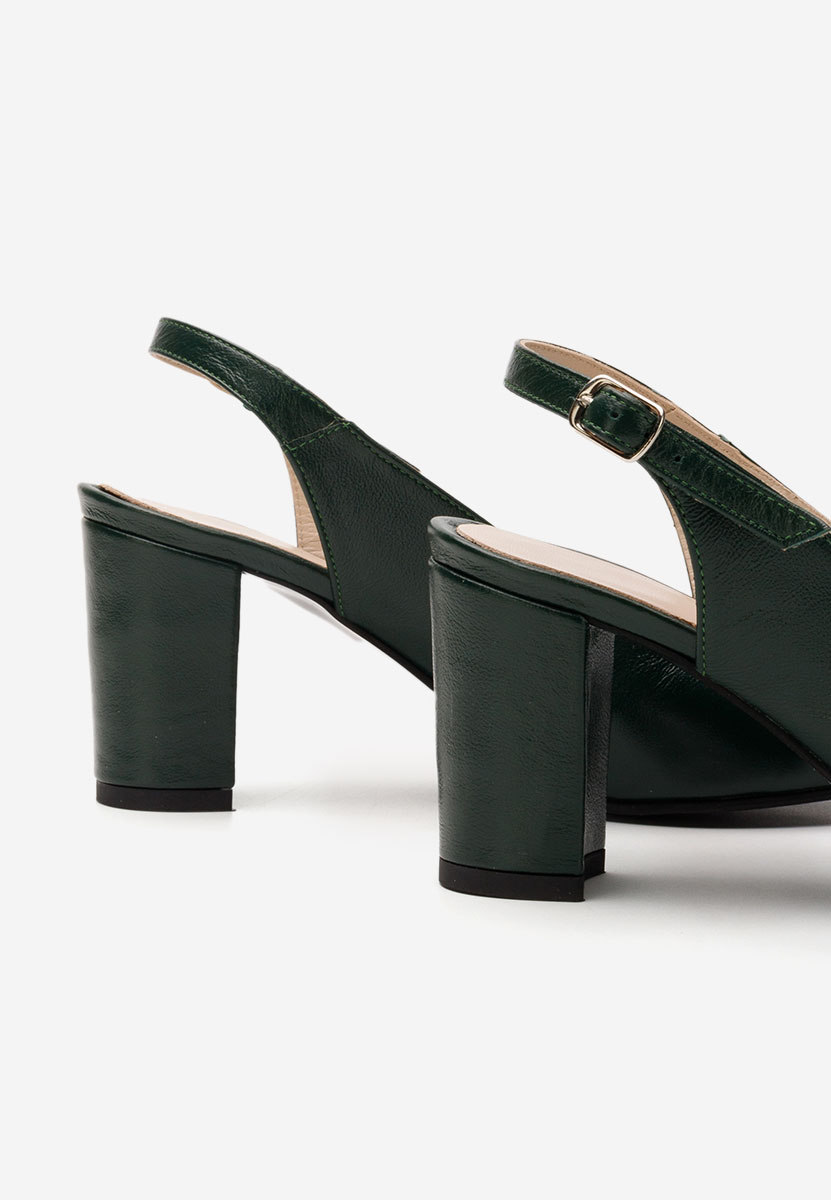 Обувки на ток Corusa зелен