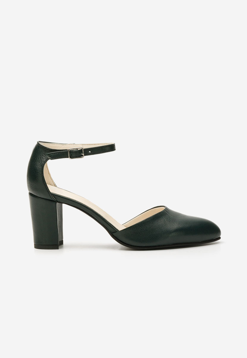 Обувки на ток Praia зелен