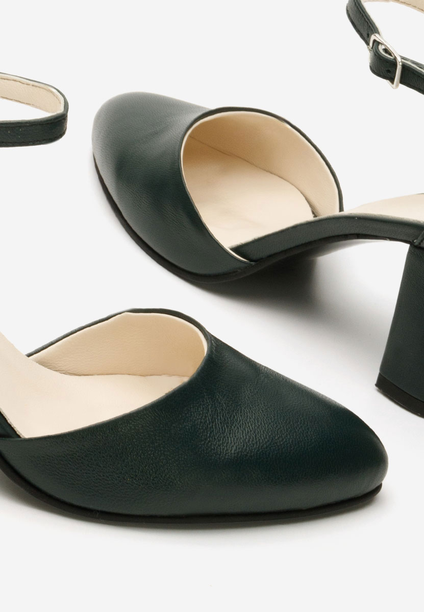 Обувки на ток Praia зелен