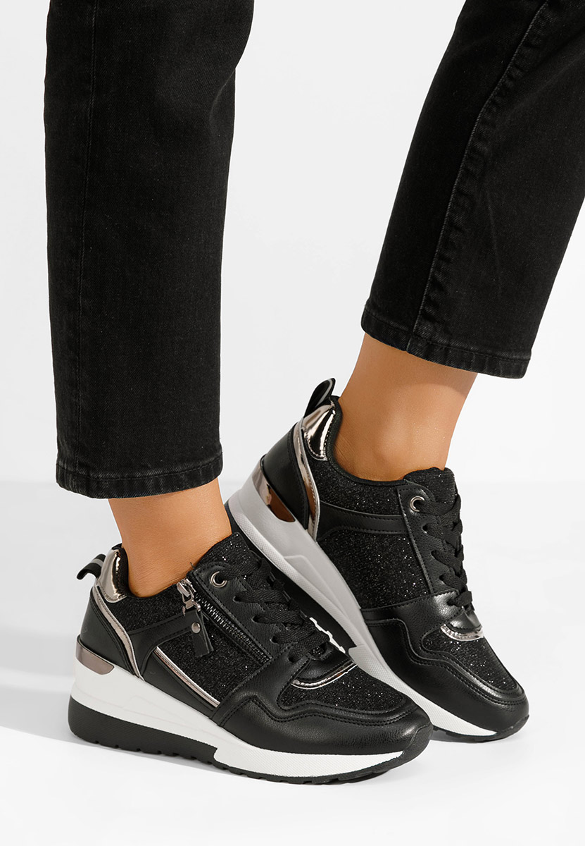 Дамски сникърси черни Rafina V2