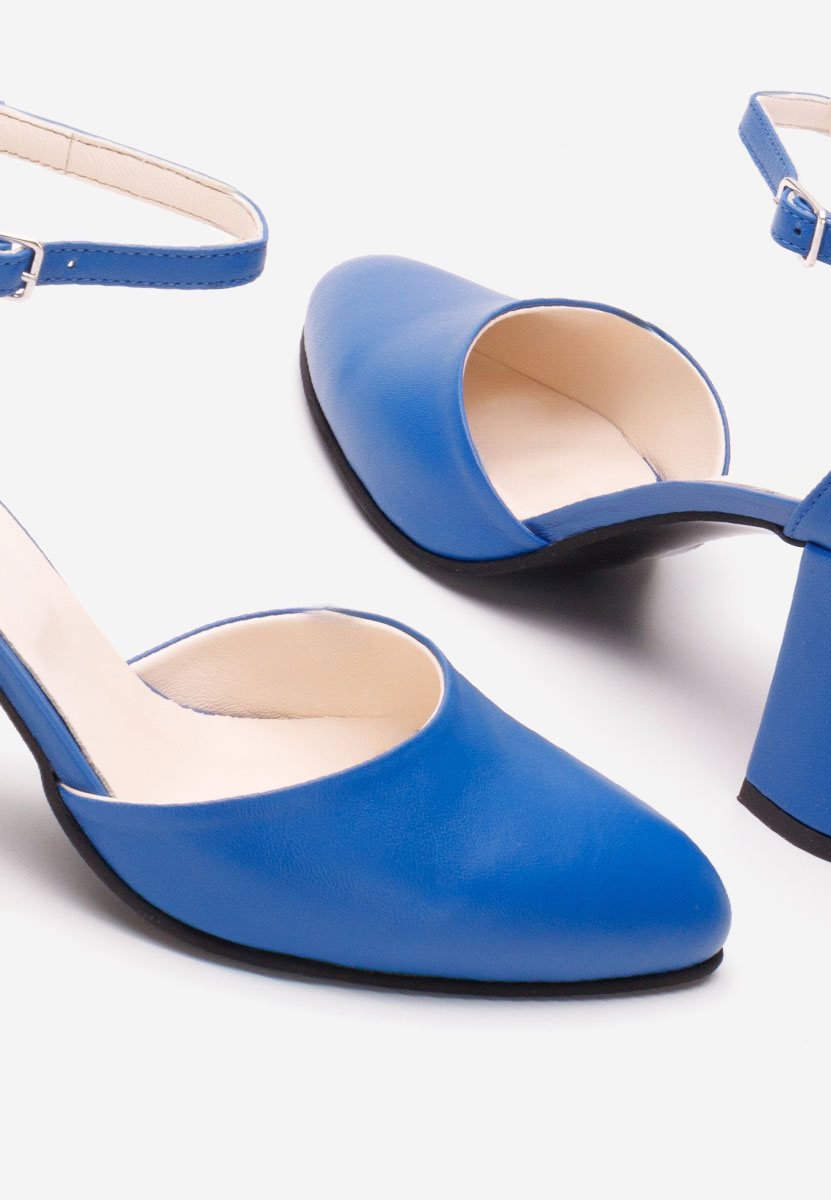 Обувки на ток Praia син