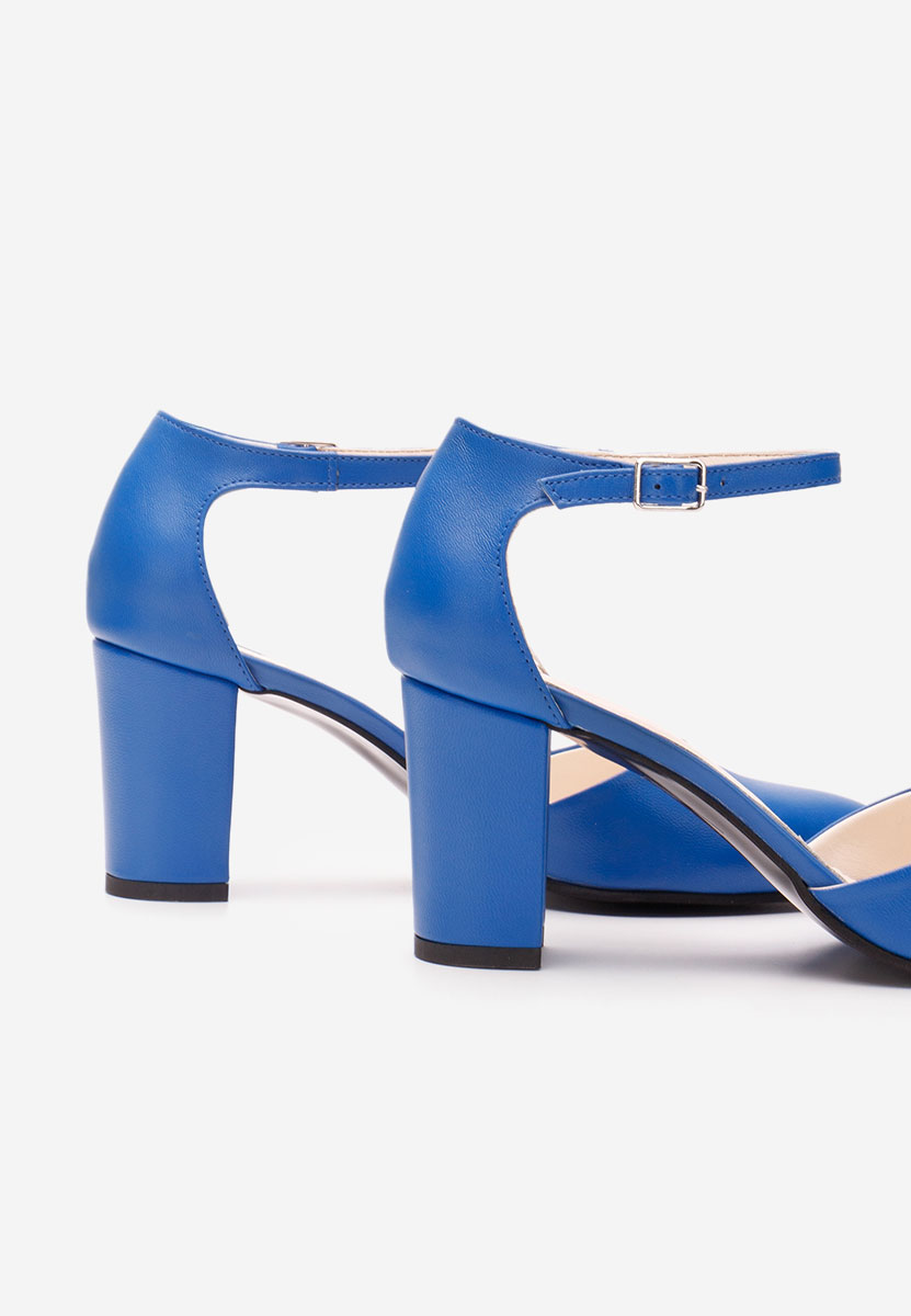 Обувки на ток Praia син