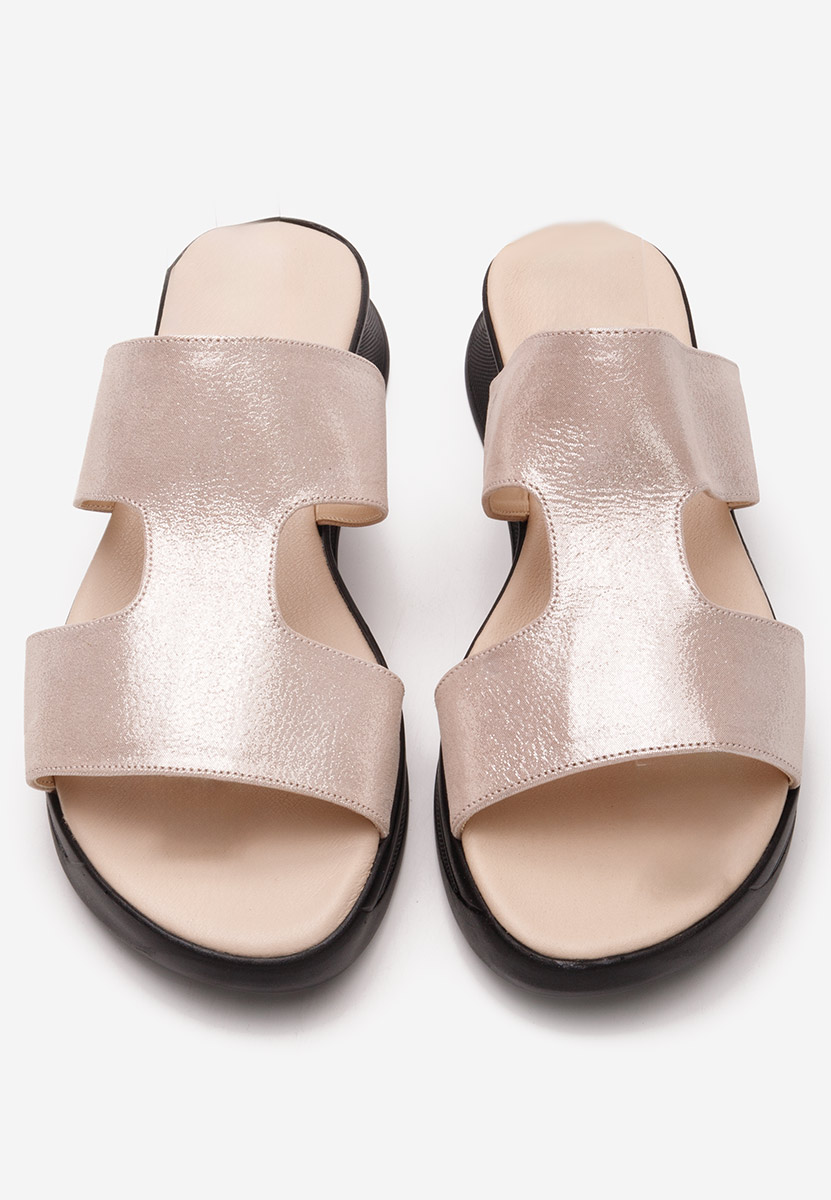 Чехли от естествена кожа Ermita Higuera розов