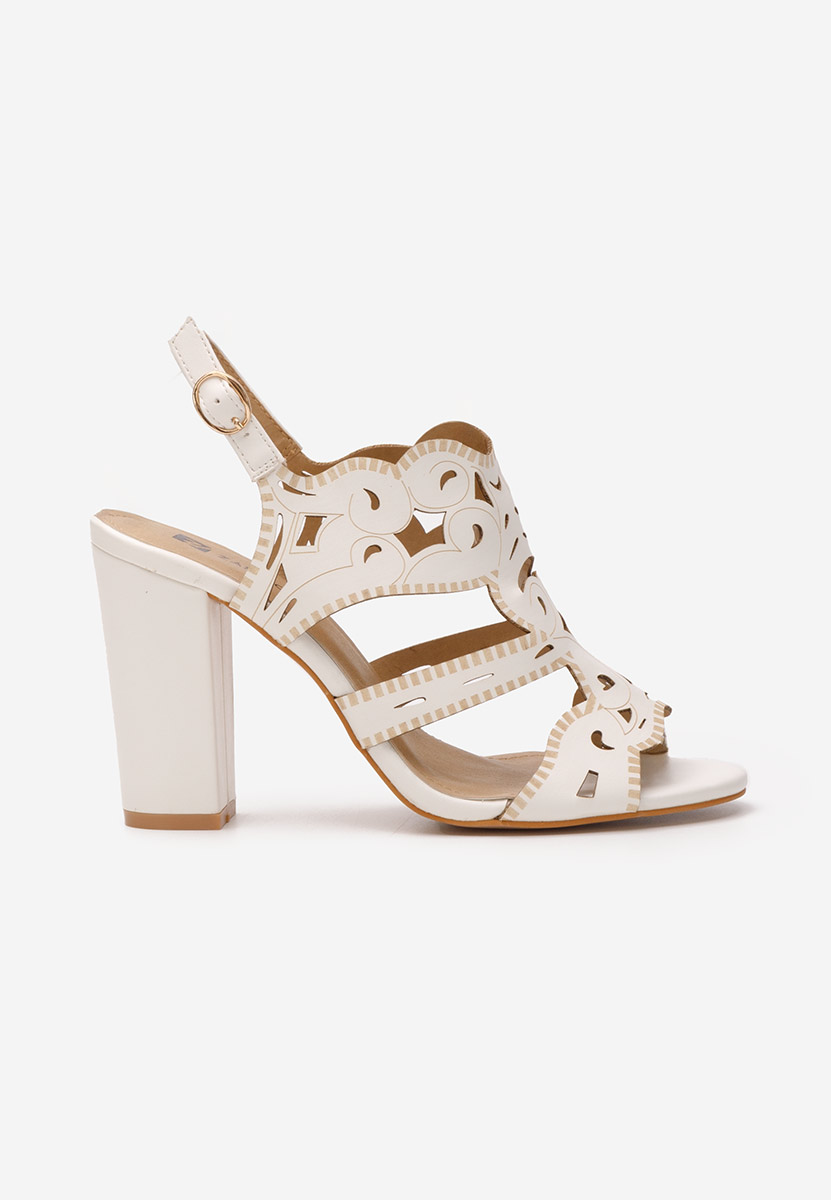 Елегантни сандали Delise бели