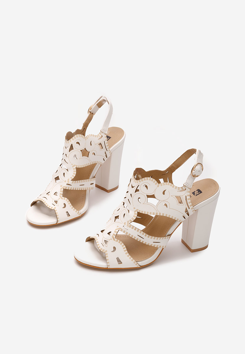 Елегантни сандали Delise бели