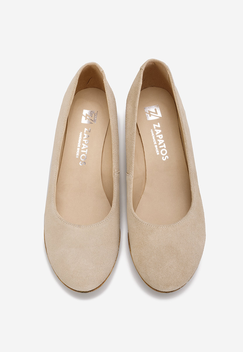 Обувки на платформа Sonia бежов