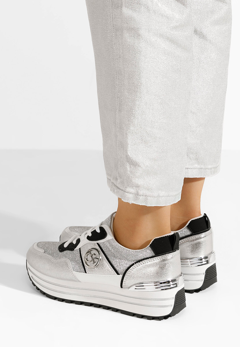 Cникърси на платформа Lamisia сив