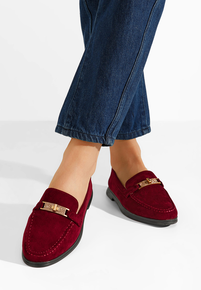 Дамски loafer Nisala червен