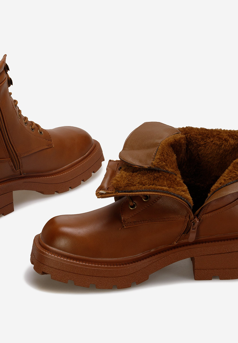 Дамски боти Raliana кафяв