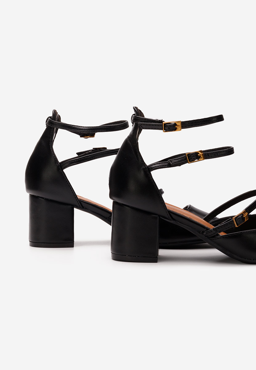 Oбувки с дебел ток Demara V2 черни