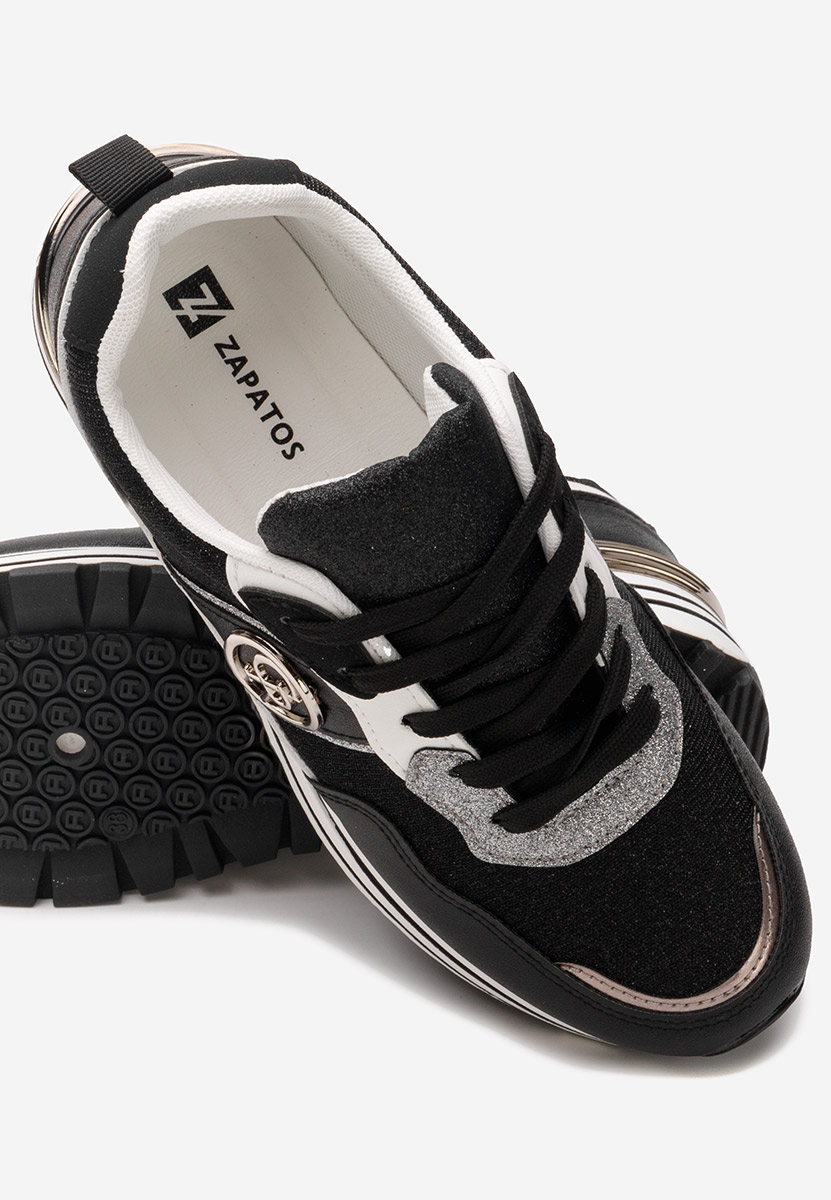 Cникърси на платформа Lamisia черни