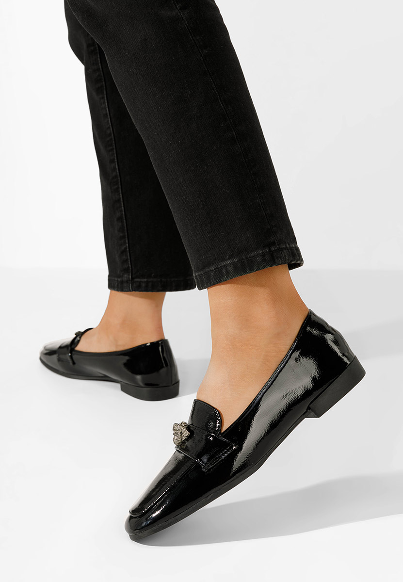 Дамски мокасини Natasia черни