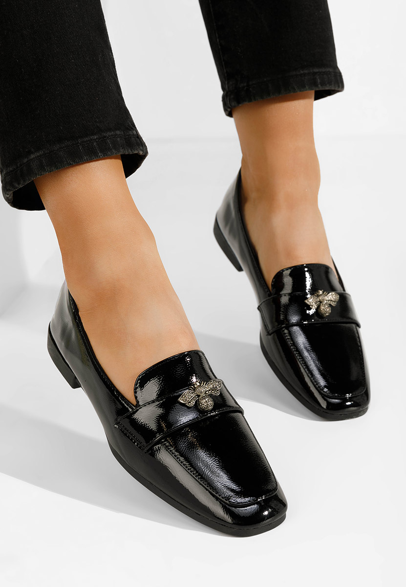 Дамски мокасини Natasia черни